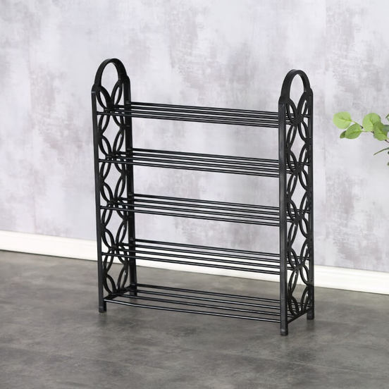 Set Cuier Tip Pom și Suport Pantofar pentru Încălțăminte cu 4 Rafturi: Organizare Practică și Eleganță Într-un Singur Set