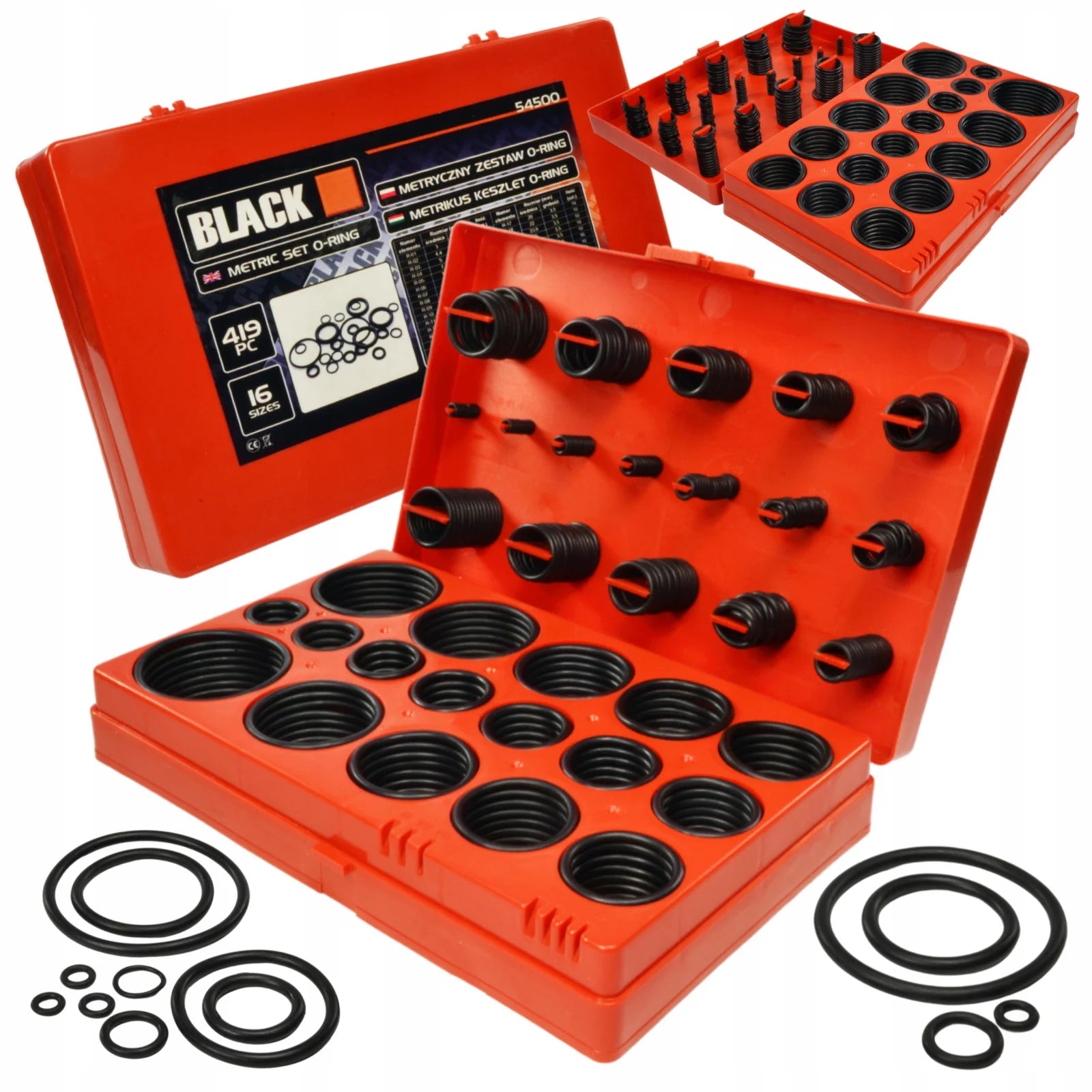 Set garnituri oringuri cauciuc, 225 buc