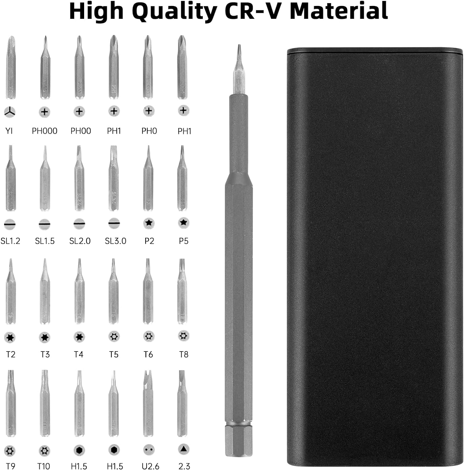 Trusa surubelnita precizie - Set biti/torx magnetici pentru electronice - Auros