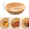 Set 100 buc: Hârtie Tip Tavă de Copt de Unică Folosință pentru Friteuză cu Aer Cald - Accesoriul Perfect pentru Gătit Fără Efort