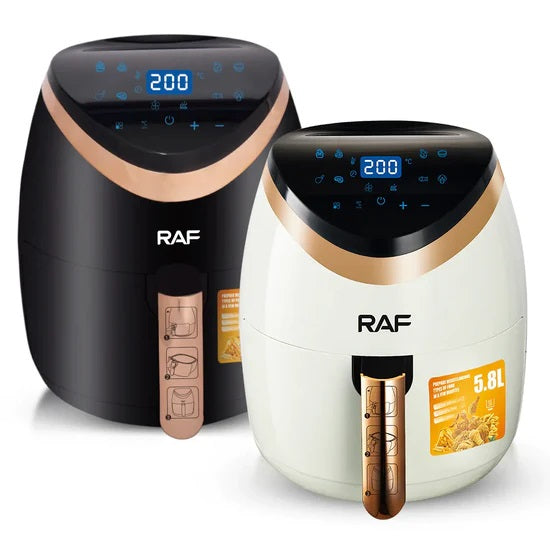 Air Fryer 5,8 L: Friteuză Electrică cu Aer și Control Tactil - Performanță 1500 W