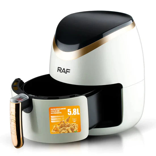 Air Fryer 5,8 L: Friteuză Electrică cu Aer și Control Tactil - Performanță 1500 W