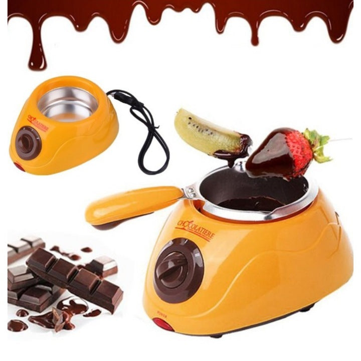 Aparat electric pentru topit ciocolata + Set Fondue - Chocolatiere