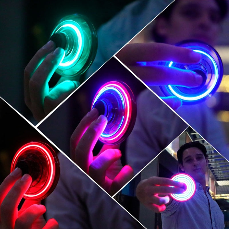 Mini drona, disc zburator interactiv cu senzori infrarosu, lumina LED