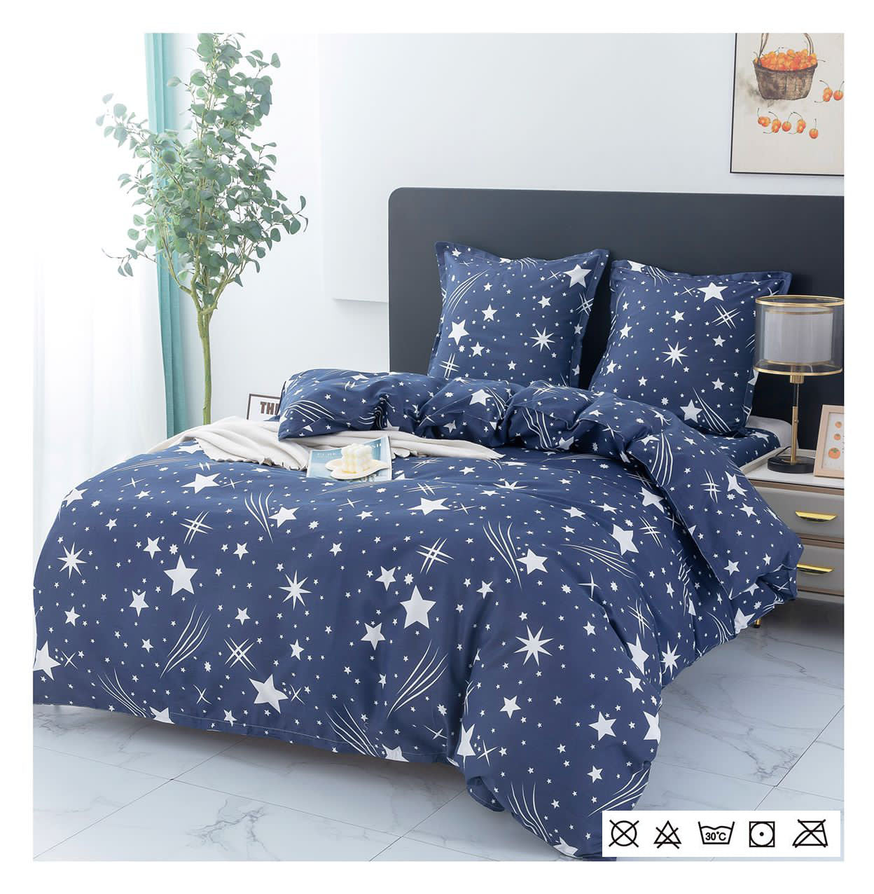 Lenjerie de Pat din Finet - Set 4 Piese | Confort și Eleganță pentru Dormitorul Tău