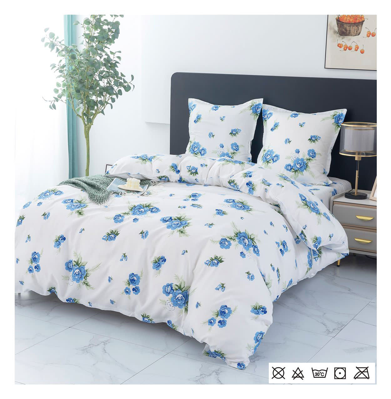 Lenjerie de Pat din Finet - Set 4 Piese | Confort și Eleganță pentru Dormitorul Tău