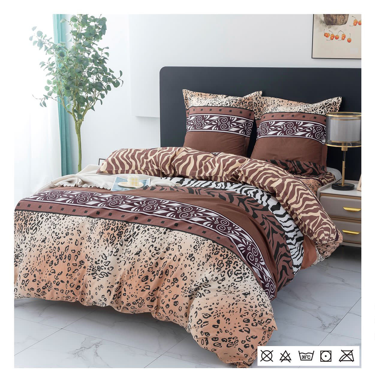 Lenjerie de Pat din Finet - Set 4 Piese | Confort și Eleganță pentru Dormitorul Tău