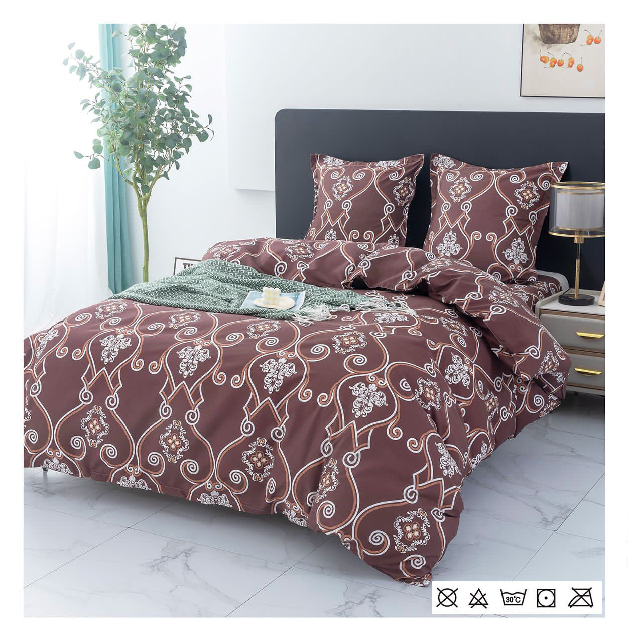 Lenjerie de Pat din Finet - Set 4 Piese | Confort și Eleganță pentru Dormitorul Tău