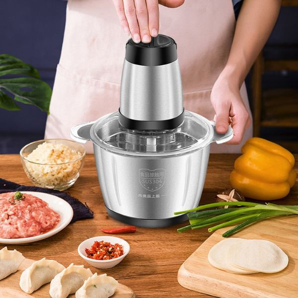 Tocator Electric pentru Carne și Legume: Eficiență și Fiabilitate cu 4 Lame și Bol Inox