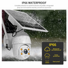 Camera de supraveghere wireless cu panou solar, 1080p, WiFi/4G, 355°, infrarosu