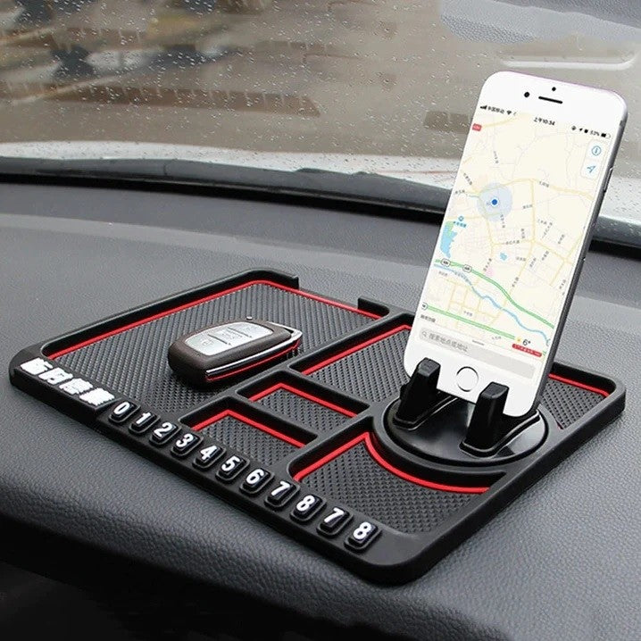 Suport Auto telefon cu Afișare Număr și Organizator pentru Bordul Mașinii Accesoriul Perfect pentru Orice Șofer