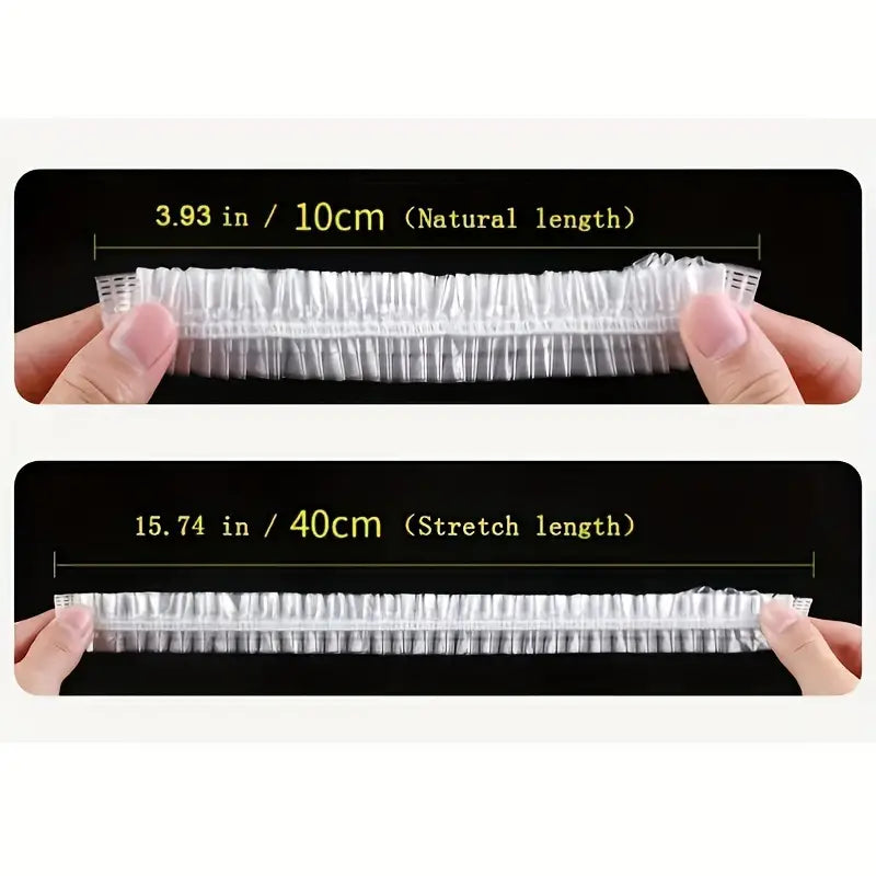 Set 100 Pungi Reutilizabile cu Elastic: Versatilitate în Utilizare, Protecție pentru Alimente, Bonete - Soluție Universală de Protecție