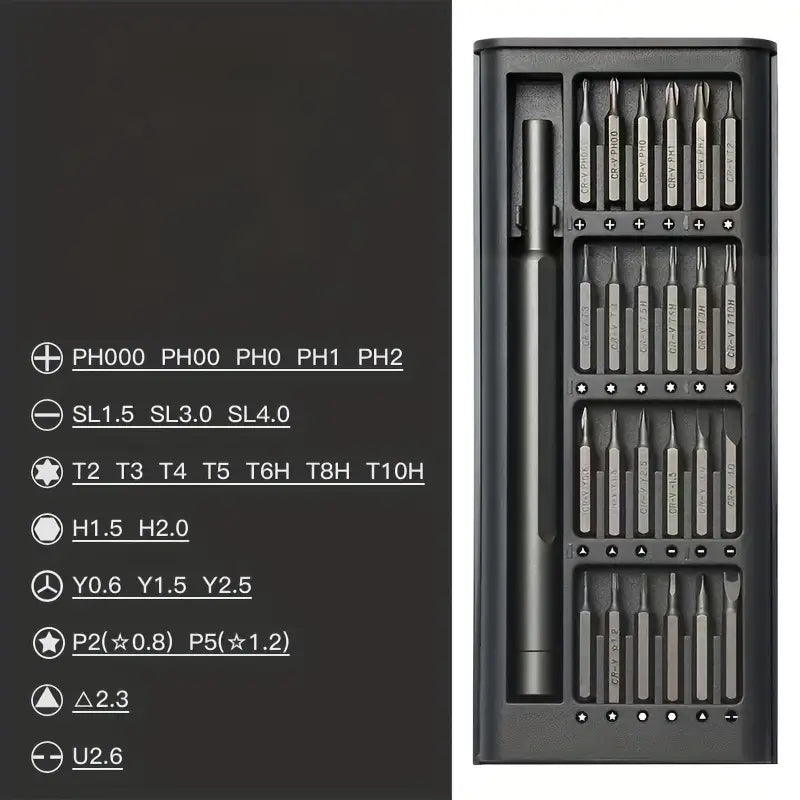 Trusa surubelnita precizie - Set biti/torx magnetici pentru electronice - Auros