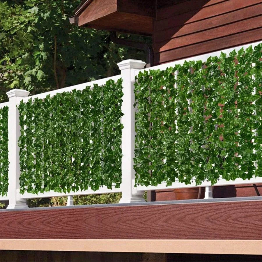 Gard viu artificial extensibil, vesnic verde, 220x70 sau 120x120