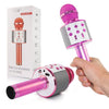 Microfon Karaoke pentru Copii: Conexiune Bluetooth, Acumulator si difuzor încorporat | Compatibil cu iOS și Android