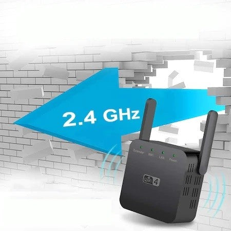 Amplificator de Semnal Wireless: Repeater WiFi Range Extender Pro cu 2 Antene