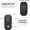 Mouse Wireless Reîncărcabil, cu lumina RGB, acumulator incorporat, DPI ajustabil - 800/1200/1600 DPI