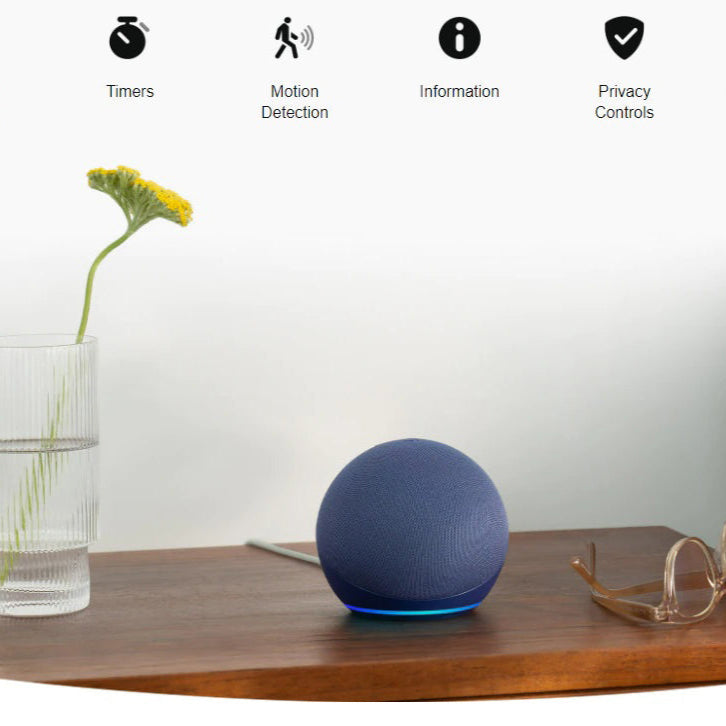 Descoperă Confortul Digital: Boxa Inteligentă Amazon Echo Dot 5 cu Control Vocal Alexa, Wi-Fi și Bluetooth