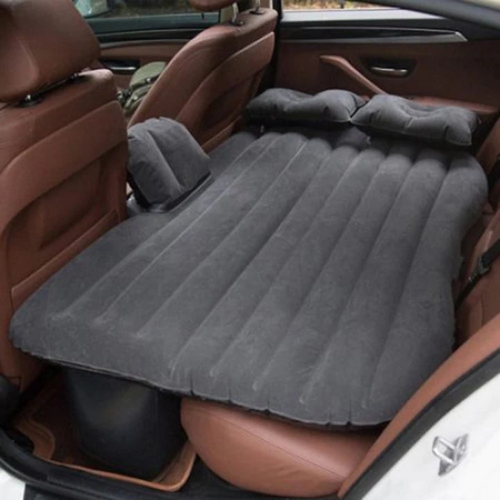 Saltea auto gonflabila premium pentru masina Travel Bed, cu 2 perne si pompa inclusa