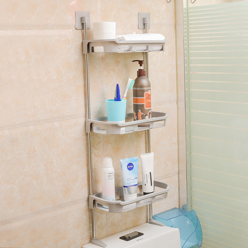 Suport multifunctional depozitare pentru toaleta, 3 polite, 88 x30cm - Auros