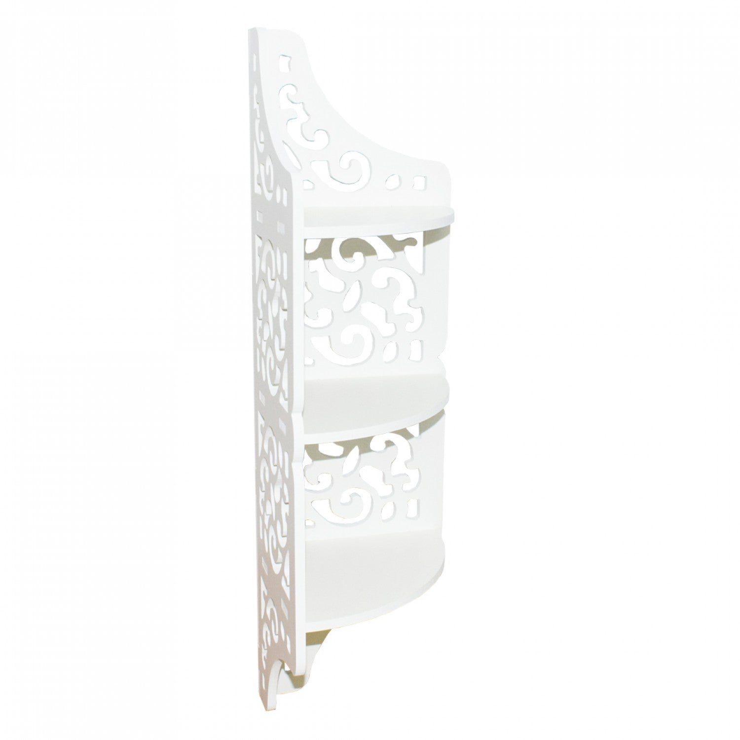 Etajera de colt decorativa cu 3 polite, 60 x 25 x 20 - Auros