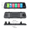 Camera auto DVR oglinda retrovizoare 10 inch, WiFi, Bluetooth, GPS, Android 8.1, ADAS, touchscreen - Auros