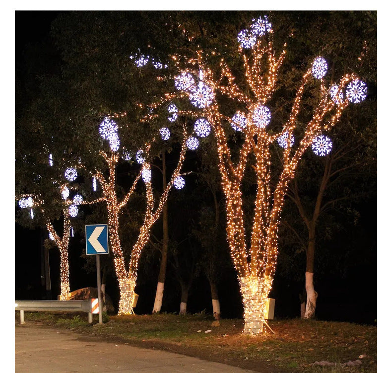 Instalatie de Craciun liniara, pentru exterior, 500 led-uri, 50m, diverse culori, IP44 - Auros