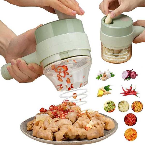 Tocator si maruntitor electric pentru alimente si legume 4 in 1 - Auros