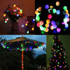 Instalatie solara cu globulete pentru brad sau decoratiuni, 100 bulbi cherry, 12m - Auros