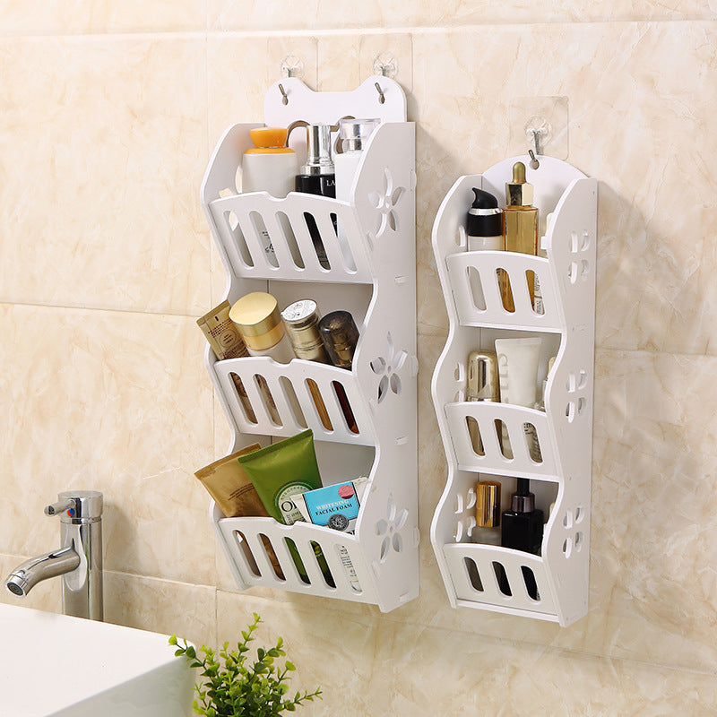 Etajera din PVC cu 3 rafturi, pentru baie - Auros
