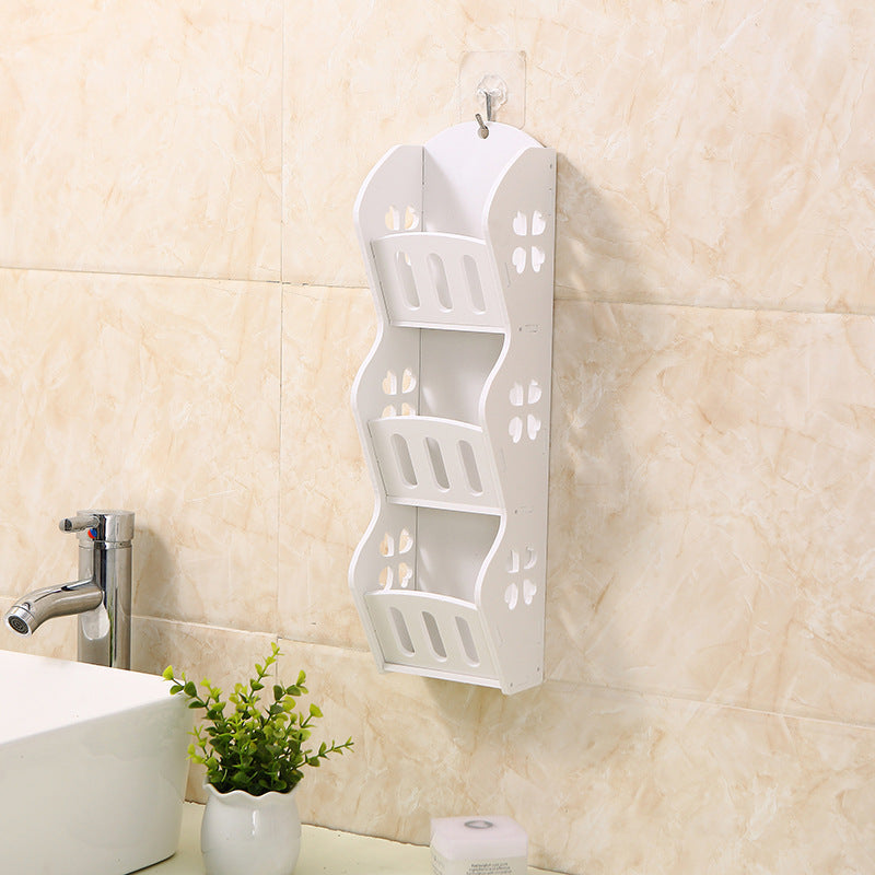 Etajera din PVC cu 3 rafturi, pentru baie - Auros