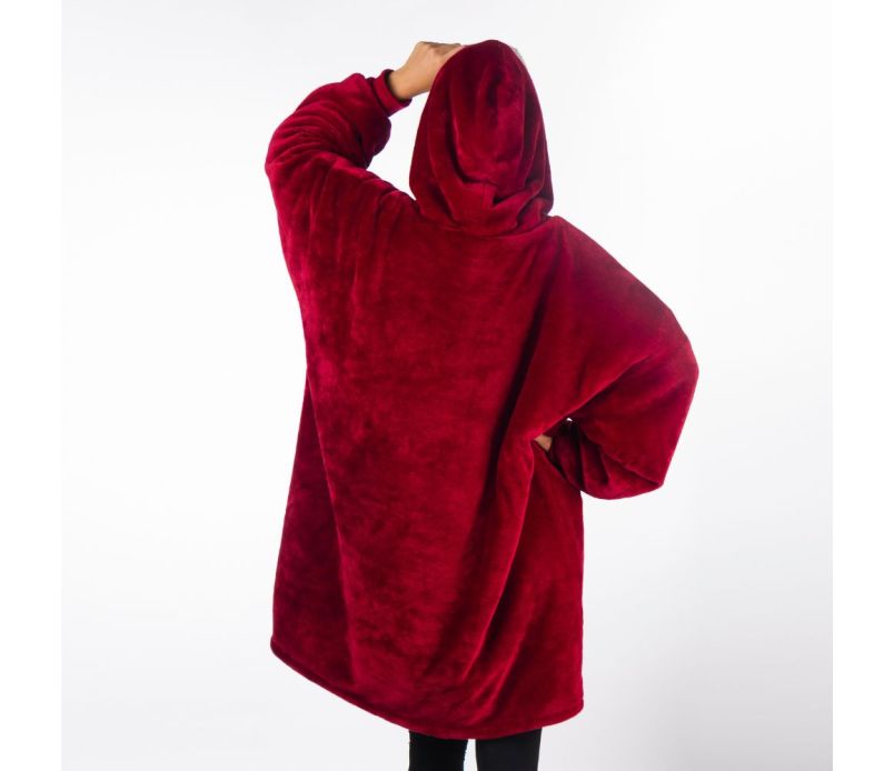 Patura-hanorac cu gluga, confortabila, calduroasa si pufoasa Huggle Hoodie - Auros