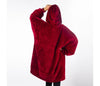 Patura-hanorac cu gluga, confortabila, calduroasa si pufoasa Huggle Hoodie - Auros