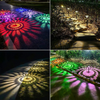 Set 2 lampi solare Led RGB pentru gradina cu doua  moduri de lumina - Auros
