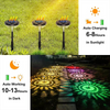 Set 2 lampi solare Led RGB pentru gradina cu doua  moduri de lumina - Auros