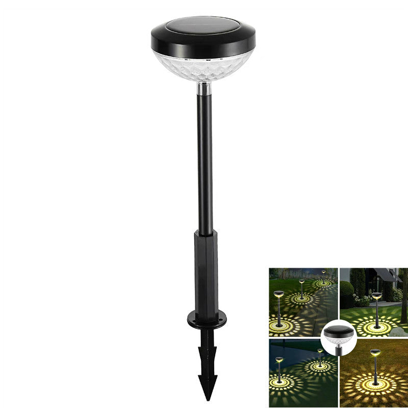 Set 2 lampi solare Led RGB pentru gradina cu doua  moduri de lumina - Auros