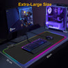 Mouse Pad gaming cu iluminare led rgb 80 x 30 negru - Auros