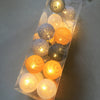 Instalatie luminoasa decorativa cu 40 globuri Cotton Ball, cu flash, 6m - Auros
