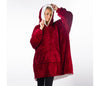 Patura-hanorac cu gluga, confortabila, calduroasa si pufoasa Huggle Hoodie - Auros