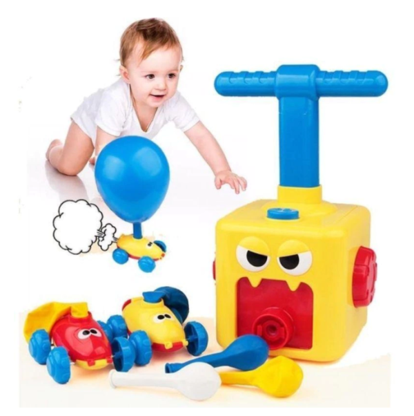 Joc pompa Balloon Car air power cu lansare inertiala - Auros