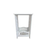 Noptiera / masuta decorativa din PVC, 40 x 22 x 18 cm, Alb - Auros