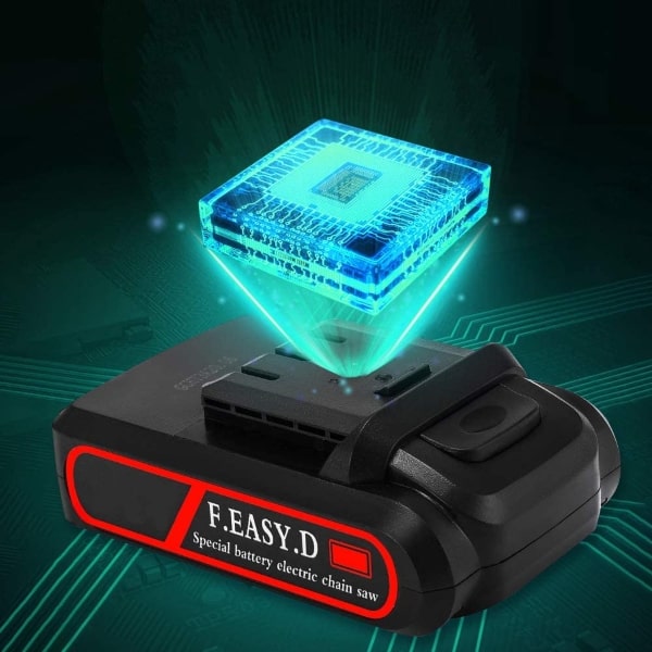 Mini fierastrau electric cu lant si acumulator, fara fir, pentru lemn, 21V, 400 mAh