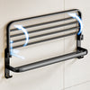 Set 7 piese accesorii pentru baie, negru mat - Auros