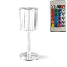 Lampa de masa wireless din cristal acrilic cu touch si incarcare prin usb - Auros