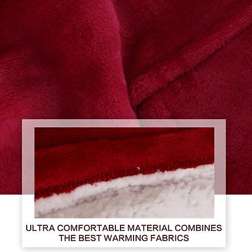 Patura-hanorac cu gluga, confortabila, calduroasa si pufoasa Huggle Hoodie - Auros