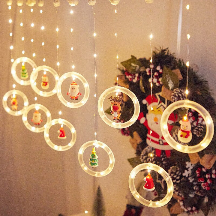Instalatie LED tip Perdea cu diferite forme pentru Craciun, 4m - Auros