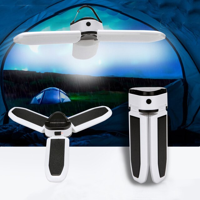Bec solar led cu 3 brate, 5 moduri de iluminare IPX4 rezistent la apa - Auros