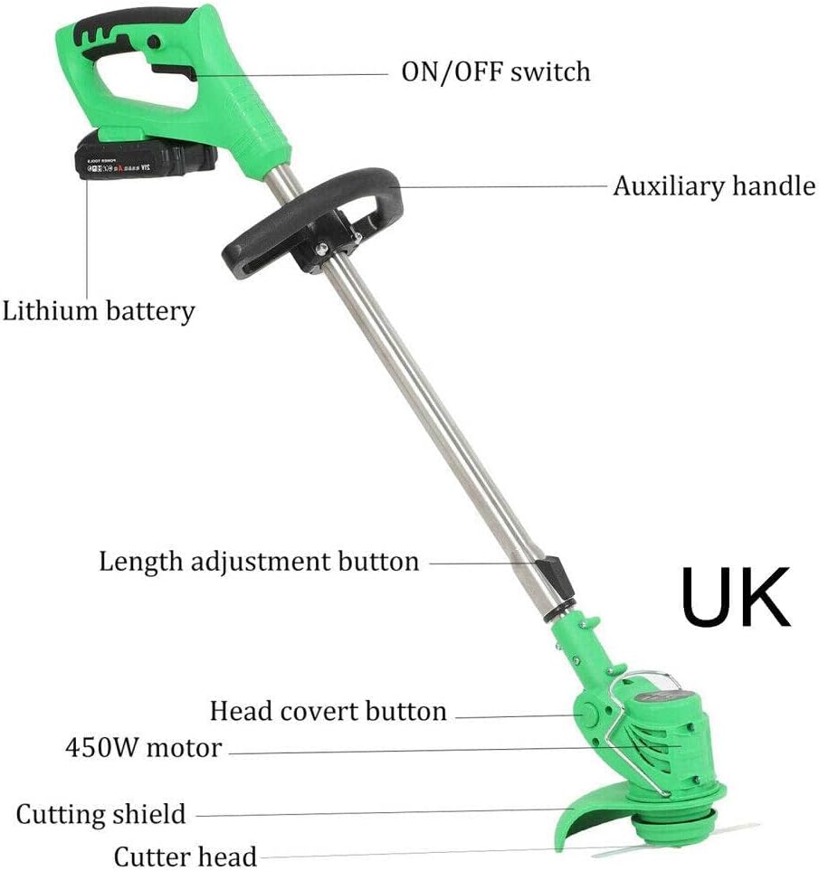 Motocoasa electrica 24V, 4000 mAh, 18000 RPM, 1 sau 2 acumulatori - Auros