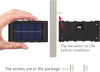 Set 2 lampi solare de perete cu iluminare sus si jos 8 leduri - Auros