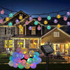 Instalatie solara cu globulete pentru brad sau decoratiuni, 100 bulbi cherry, 12m - Auros